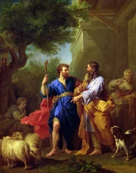 Jakob und Laban, vor 1737